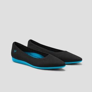 Stylish Black and Blue Women's Flats